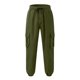 thumbnail image 4 of Pantalones largos para hombre, moda informal, cómodos, sólidos, con bolsillos, cintura con cordón, ribete regular, pantalones de poliéster para hombre, 4 of 5