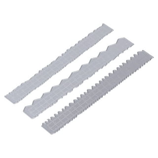 7 Pcs Metal Paper Tearing Ruler Deckle Edge Ruler 12 Inch Irregular Edges