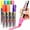 10mm Multi-color, variant on Acrylic Refillable Paint Markers Pens,Empty Paint Markers,6 Pcs 4.5 mm White Paint Pens,Fillable Blank Marker,Empty Paint Markers for Painting, Rock Painting, Glass, Graffiti Paper Drawing