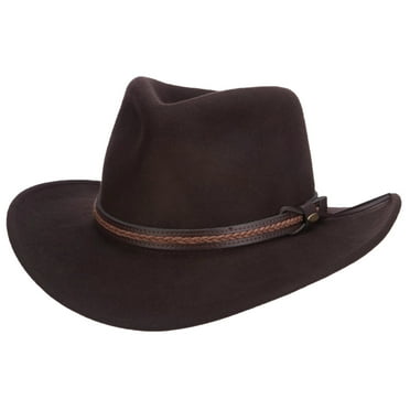 Scala Men's Pacific Buffalo Chocolate Wool Felt Hat DF186-CHOC