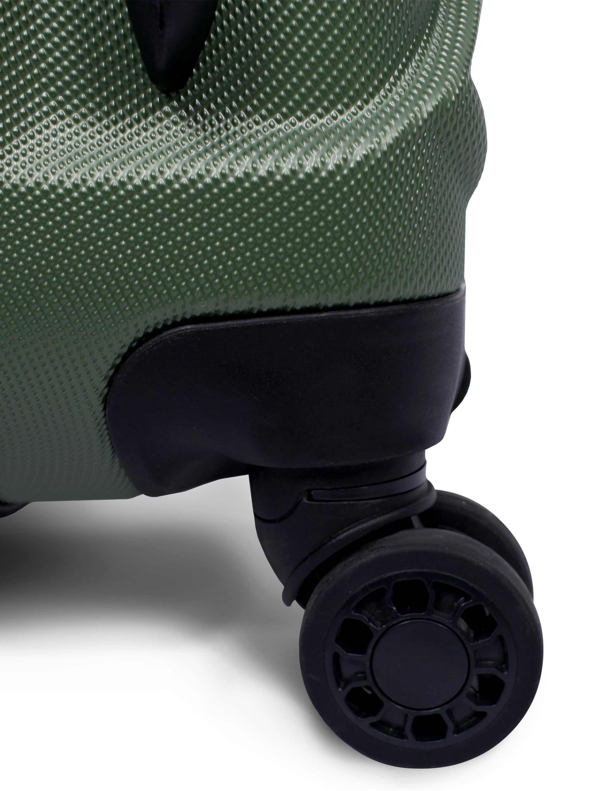 coleman 28 ration hardside upright spinner luggage green