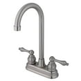 thumbnail image 1 of Kingston Brass KB498AL 4 Inch Center Bar Faucet - Satin Nickel, 1 of 1