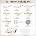 thumbnail image 2 of Gianna 25 Pcs Non-Stick Pots and Pans, Non-toxic Kitchen Cooking Set with Stay-Cool Handles, Beige, 2 of 7