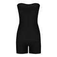 thumbnail image 4 of HBGVBA Women's Plus Size Summer Matching Set,2 Piece Casual Outfits,Solid Color Tube Top Shorts Casual Summer Outfit Loungewear Set, 4 of 5