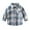 Blue, variant on Cute Tops For Teens Boys Fashion Plaid Print Long Sleeve Button Down Shirt Casual Stylish Top For Kids Comfortable Childrens Clothing Long Sleeve Shirts For Boys 3-4 Years 110