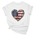 thumbnail image 2 of Busydd Womens Summer Tops Casual Comfortable Cotton T Shirts for Women USA Stars and Stripes Print Independence Day Tops 4th of July Round Neck Short Sleeve Patriotic Graphic Tees M, 2 of 5