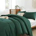 thumbnail image 4 of Comforter Full Size for Girls Boys Teen,3pcs(1 Dark Emerald Green Comforter & 2 Pillowcases),Soft Kids Comforter Sets All Season Dorm Bedding, 4 of 9