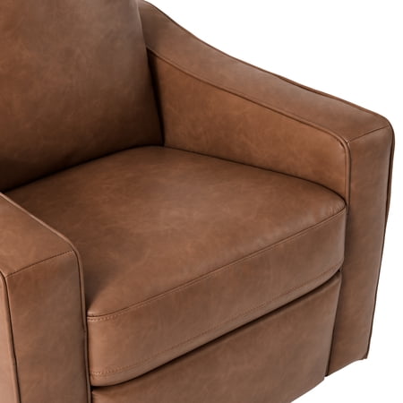 BETTER HOMES & GARDENS ALLEN PUSH-BUTTON POWER RECLINER CHAIR, COCOA FAUX LEATHER