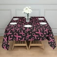 thumbnail image 3 of Breast Cancer Square Tablecloth,Waterproof Square Table Cover,Wipeable Spillproof Washable Table Cover for Home Kitchen Party Decor 42"X42"(107x107cm), 3 of 6