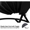thumbnail image 2 of Funda protectora para silla colgante con cremallera Oxford Barsinfi de 190 x 115 cm, funda protectora impermeable para muebles de jardín y exterior de 190 x 115 cm, 2 of 5