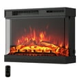 thumbnail image 1 of Gymax 24'' 3-Sided Electric Fireplace Insert w/Remote Control 3 Flame Colors 1-6H Timer, 1 of 10