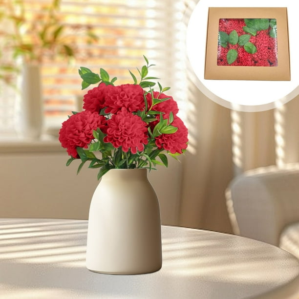 Ramo de hortensias artificiales, 25 piezas, decoración de boda, regalo de San Valentín, flores artificiales, duraderas, fáciles de montar, centro de mesa, decoración del hogar, suministros