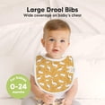 thumbnail image 2 of Pack de 8 baberos orgánicos para bebés KeaBabies, algodón suave, 0-24 m, 2 of 9