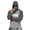 Light Gray, variant on Men's USA Patriotic Hoodie with Built-in Face Mask and Raglan Sleeves Featuring UPF 50 Sun Protection for Independence Day Fishing Hiking Camping or Outdoor Work Blue L