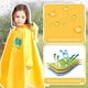 thumbnail image 3 of Ponchos impermeables para niños, traje impermeable con capucha, impermeable, para niños y niñas, L ER, 3 of 5