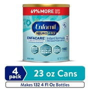 Enfamil NeuroPro EnfaCare Premature Discharge Powder Baby Formula, 23 oz Can, 4 count