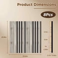 thumbnail image 2 of FRMALL Acoustic Wood Slat Wall Panels, 8-Pack, 24"x24" Soundproof 3D Accent Wall Tiles, DIY Modular Art Design, Light Gray, 2 of 10