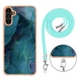 thumbnail image 4 of TECH CIRCLE For Galaxy A25 5G Case,Stylish Marble Pattern Soft Slim Thin TPU Girls Boys Women Men Case Shockproof Protective Phone Case with Strap for Samsung Galaxy A25 6.5" 2023,Green, 4 of 7