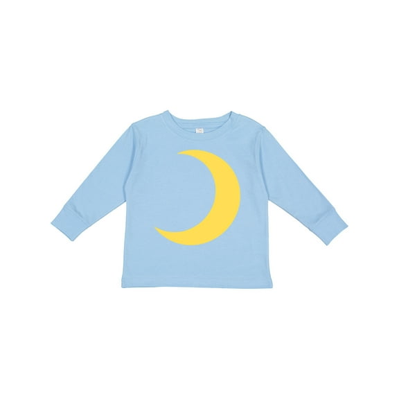 Inktastic Cute Yellow Moon Boys or Girls Long Sleeve Toddler T-Shirt