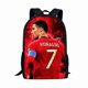 thumbnail image 1 of Mochila escolar de una sola capa de 17 Mochila escolar Ronaldo de gran capacidad, 1 of 1