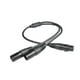 thumbnail image 5 of Cable divisor XLR 1 hembra a 2 machos Cable de micrófono portátil hembra a doble 1 centímetros, 5 of 9