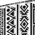 thumbnail image 3 of Extra Long Boho Shower Curtain 72x84 Inches - Vintage Floral & Tropical Leaves Pattern, Waterproof Bohemian Bathroom Decor with 12 Hooks, Tribal Rustic Style, 3 of 4