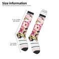 thumbnail image 5 of Balery Bird and Floral Printed Novelty Socks Men's Women's Crew Socks Sports Socks Knee High Socks Cotton Socks Quirky and Cool Socks, 5 of 9