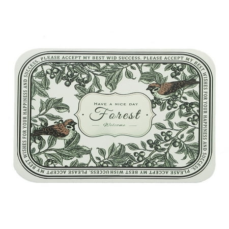 

Hloma Cup Mat Retro Waterproof Faux Leather Simple Decorative Print Heat Insulated Coaster for Home