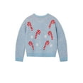 thumbnail image 2 of Planet Gold Girls Bow Print Ombre Sweater, Sizes 4-18, 2 of 6