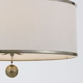 thumbnail image 3 of 518-SA Crystorama Lighting Broche - Six Light Chandelier-Antique Silver Finish    -Traditional Installation, 3 of 6