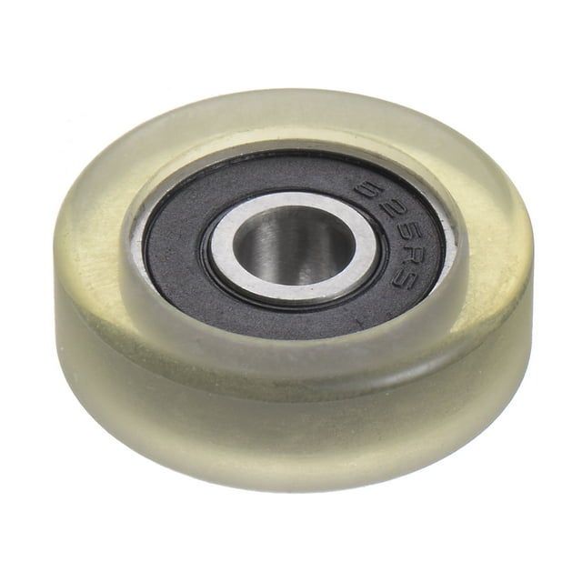 Unique Bargains Roulement à Rouleau à Poulie en PU 6x26x8 mm, Roue de Guidage Revêtue de Polyuréthane pour Usage Industriel, Vert