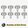 thumbnail image 3 of Uxcell 8 PCS Drawer Rollers 4x19mm Steel Bearing Roller Drawer Pulley Wheels, 3 of 6