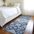 thumbnail image 4 of Dalyn Rugs Machine Washable Indoor/Outdoor Chantille Blue 2'3" x 7'6" Runner Rug, 4 of 7
