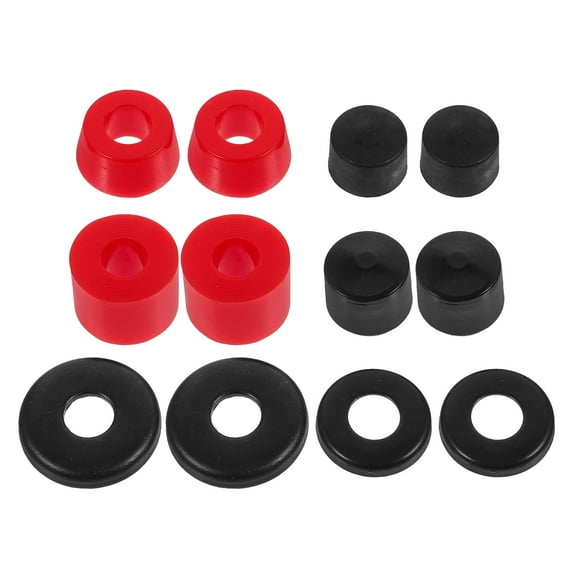 Worgeous 1 Set Shockproof Pad for Skateboard Red Rectangular Pads for Skateboard Enthusiasts