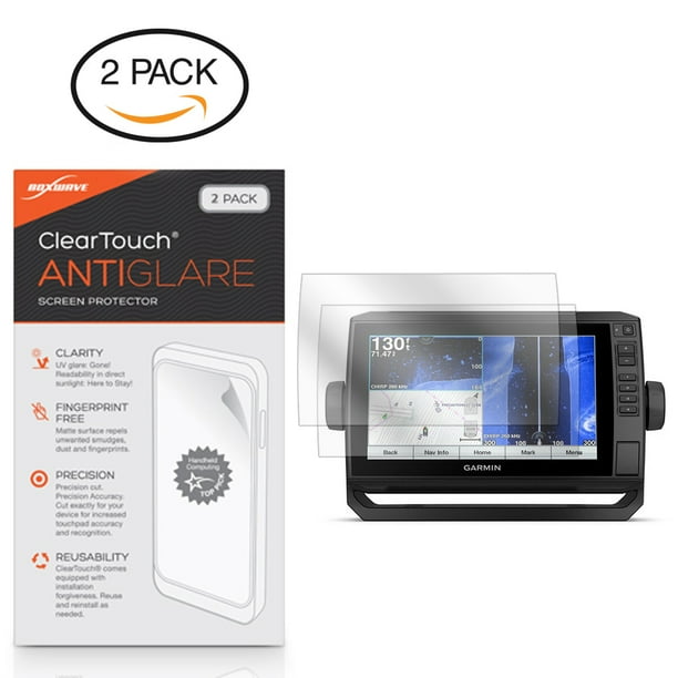 Garmin echoMAP Plus 93sv Screen Protector, BoxWave [ClearTouch AntiGlare (2Pack)] Anti