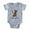 Heather Gray, variant on CafePress - Silky Terrier Lover - Cute Infant Baby Football Bodysuit