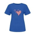 thumbnail image 4 of POTETI 4th of July T Shirts Women Independence Day Holiday Short Sleeve Crew Neck American Flag Print Tunic T-Shirt Tops, 4 of 4