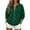 Green, variant on Sweatshirt for Women Zip Up Lightweight Jacket with Pockets Light Zipper Trendy Streetwear Office Travel Sweatshirts