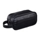 thumbnail image 2 of Bolsa de artículos de aseo masculino de gran capacidad para viajes - Organizador impermeable de maquillaje de PU con compartimentos para negocios y exteriores, 2 of 3