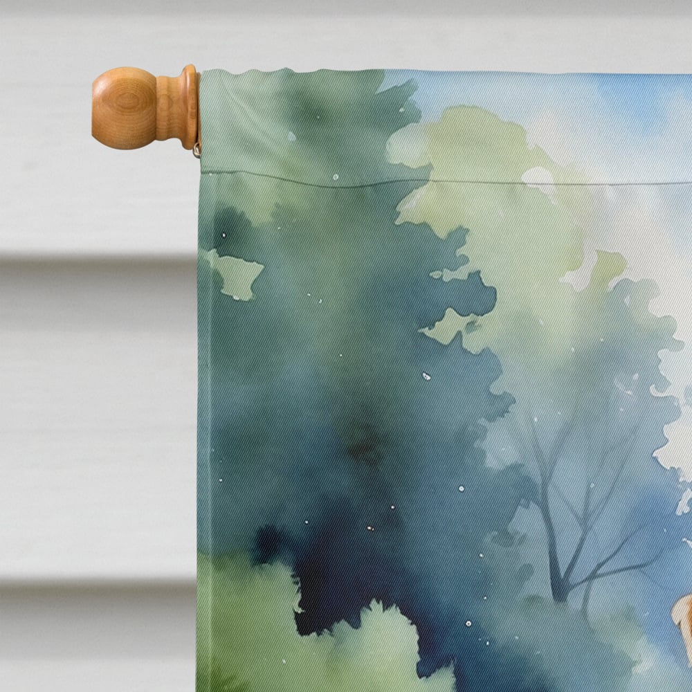 Wheaten Terrier Spring Path House Flag 28 in x 40 in
