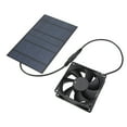 Solar Panel Fan Reduce Temperature Humidity IPX7 Waterproof Solar