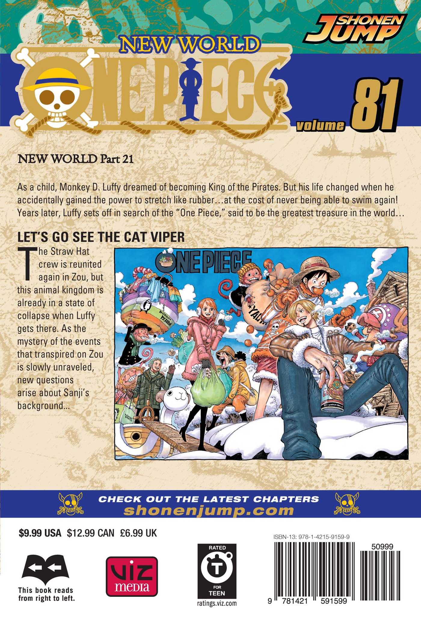 One Piece One Piece, Vol. 81, Book 81, (Paperback) - Walmart.com