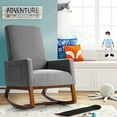 thumbnail image 2 of Giantex Rocking Chair, Living Room Padded Chair for Nursery, Home Office & School Use, Gray, 2 of 6