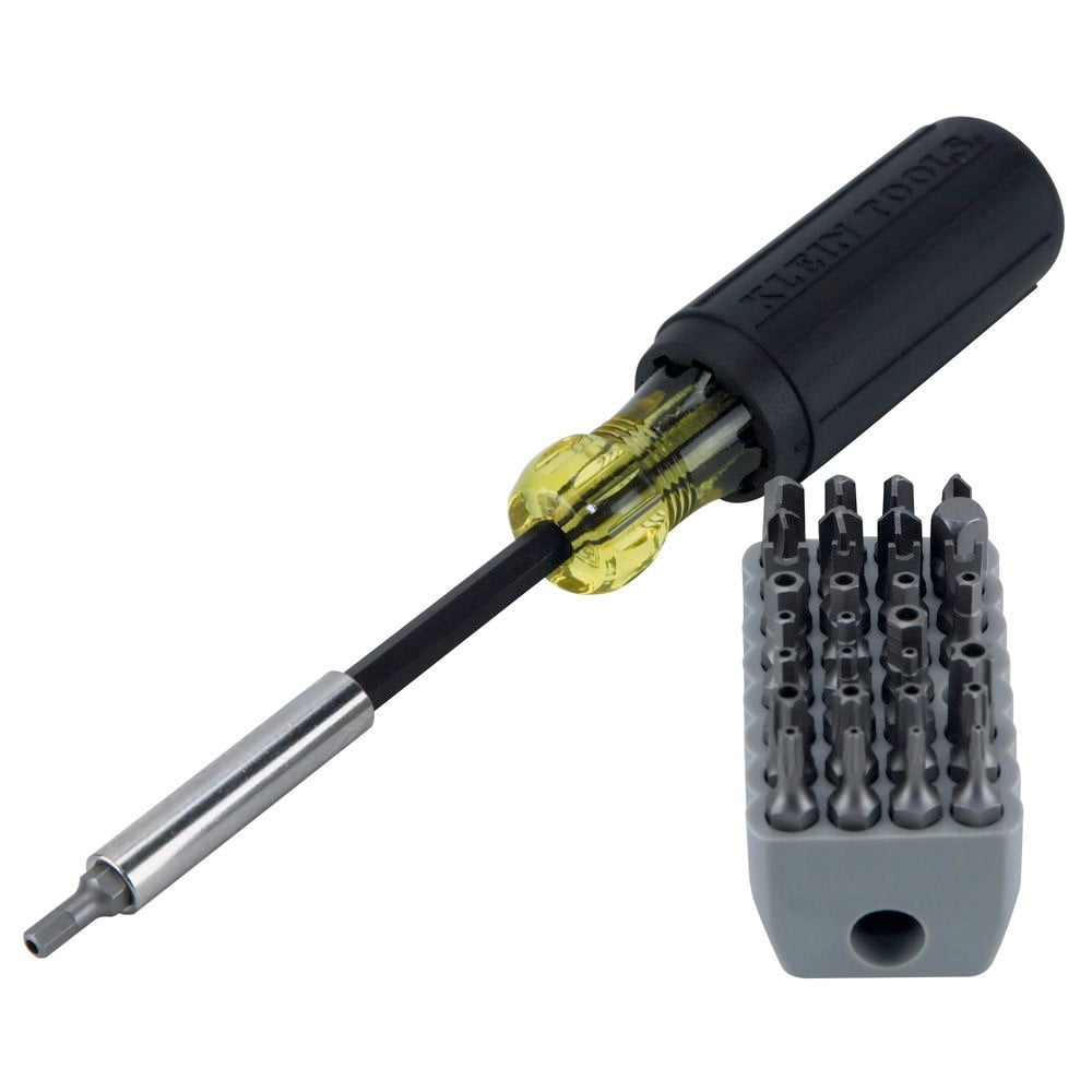 Klein Tools 32510 Tamperproof Magnetic Screwdriver with 32 Bits