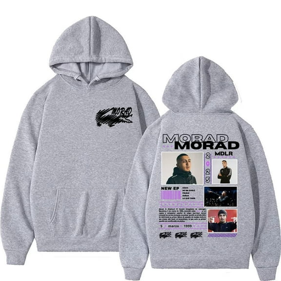 Rapper Morad Tour Merch 2025 Hoodies Women Men Unisex Fashion Sweatshirt Pullover Casual Streetwear Long Sleeve Casual Sweatshirt Clothes