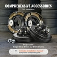 thumbnail image 3 of VEVOR Trailer Hub Drum Kits 8 on 6.5" B.C. with 12" x 2" Electric Brakes, Self-Adjusting Trailer Brake Assembly for 7000 lbs Axle, 5-Hole Mounting, Backing Plates for Brake System Part Replacement, 3 of 9