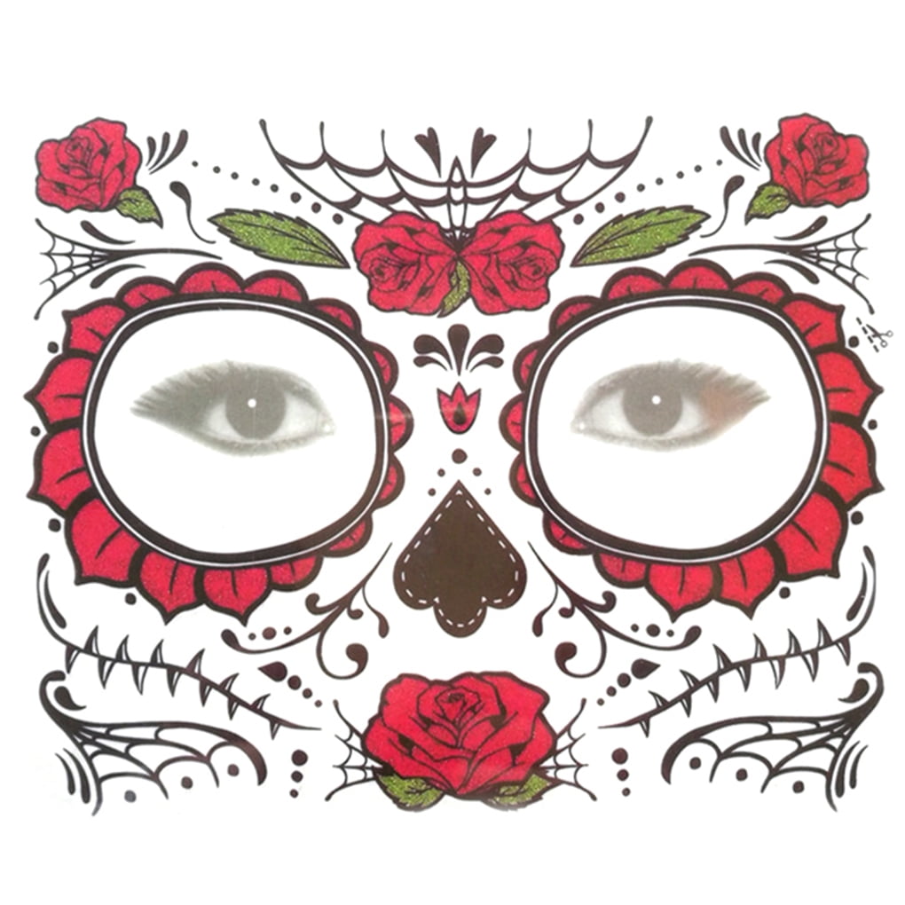 Babydream1 Skull Long Lasting Full Face - Waterproof Costume Makeup Babydream1 Skull Long Lasting Full Face - Waterproof Costume Makeup
