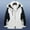 White, variant on Rain Jacket Men Sevevn Hiking Jacket Waterproof Women Men In Two-Piece Detachable Windproof Mountaineering Ski Jackets