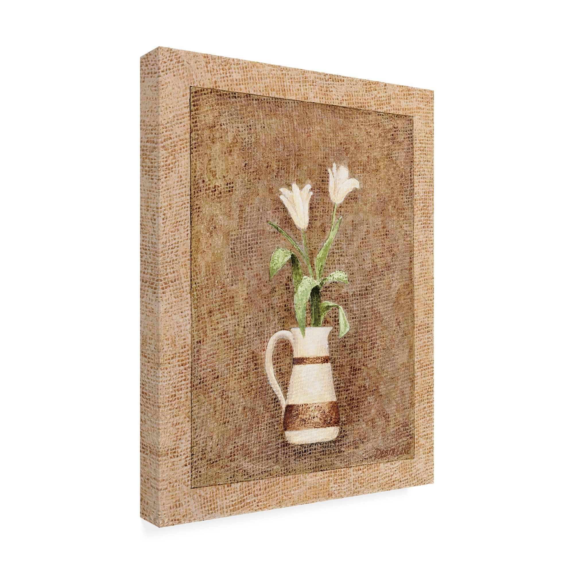 Trademark Fine Art 'Flowers in a Vase' Canvas Art by Debra Lake