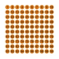 thumbnail image 1 of Moyic Paquete de 100 pegatinas de números consecutivos a largo plazo Clasificación Almacenamiento de inventario Suministros de organización Decoración del hogar negro sobre naranja tipo 1 Moyic HA059300-26B, 1 of 6